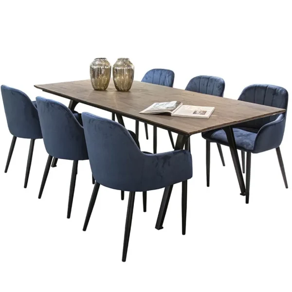 trendy_eetkamerstoel_blau_4.webp Hot Straluma Trendy eetkamerstoel blauw met armleuning