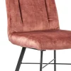 Hot Straluma Trendy eetkamerstoel velvet blush met zwarte pootjes