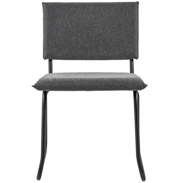 trendy_eettafelstoel_grij_1.webp Store Straluma Trendy eettafelstoel grijs met gunmetal poot