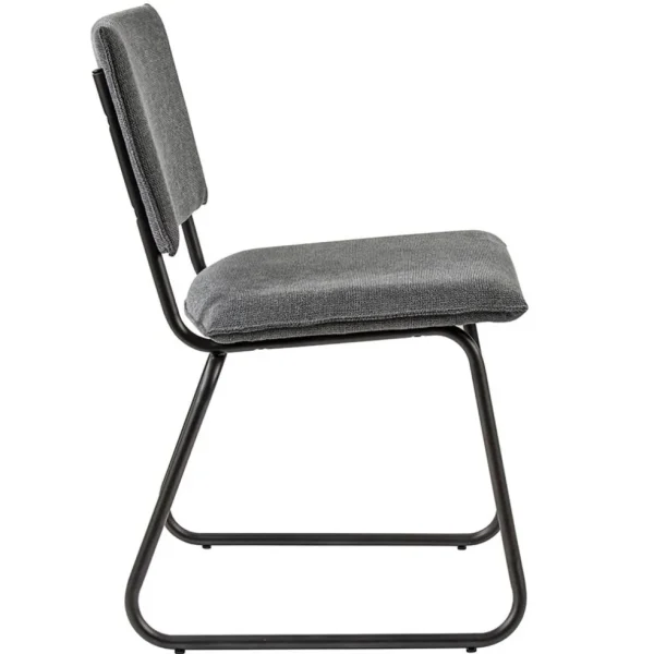 trendy_eettafelstoel_grij_2.webp Store Straluma Trendy eettafelstoel grijs met gunmetal poot