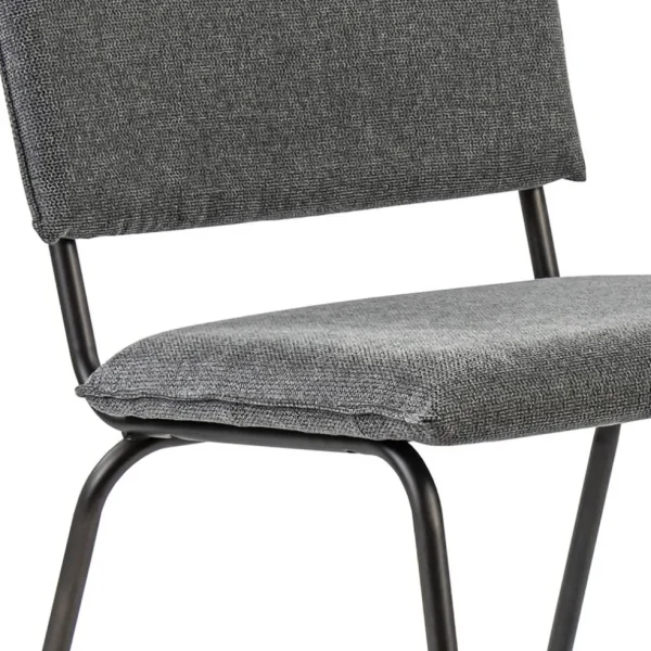 trendy_eettafelstoel_grij_3.webp Store Straluma Trendy eettafelstoel grijs met gunmetal poot