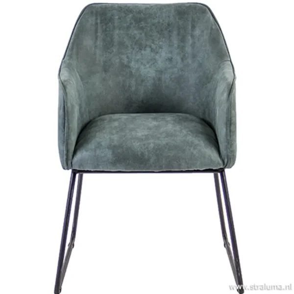 trendy_kuipstoel_met_zwar_1.webp Flash Sale Straluma Trendy kuipstoel met zwart metalen poot