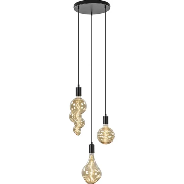 trendy_lichts_hanglamp_ma_0.webp Cheap Straluma Trendy 3-lichts hanglamp mat zwart exclusief lichtbron