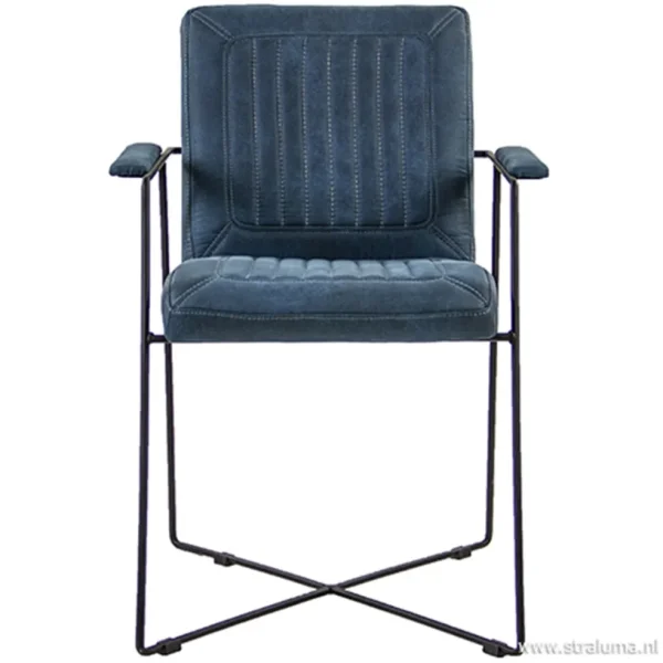 trendy_moderne_eetkamerst_1.webp Clearance Straluma Trendy moderne eetkamerstoel metaal/stof