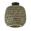 Best Straluma Trendy plafondlamp bamboe naturel/zwart
