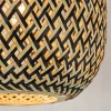 Best Straluma Trendy plafondlamp bamboe naturel/zwart