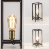 Shop Straluma Trendy tafellamp Marlay zwart met brons