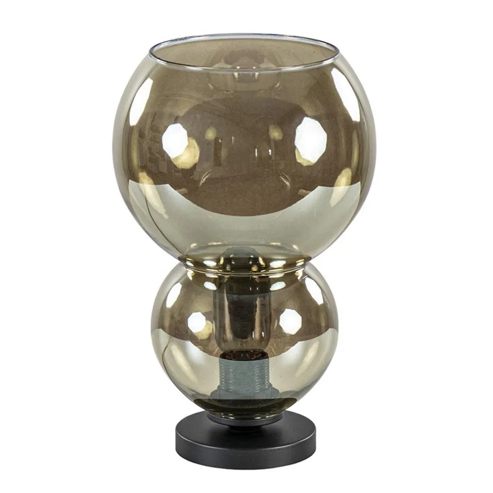 trendy_tafellamp_met_smok_0.webp Best Sale Straluma Trendy tafellamp met smoke glazen kap