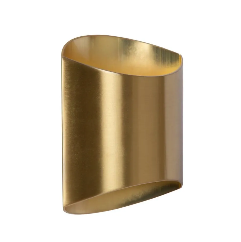trendy_wandlamp_goud_meta_0.webp Outlet Straluma Trendy wandlamp goud metaal G9