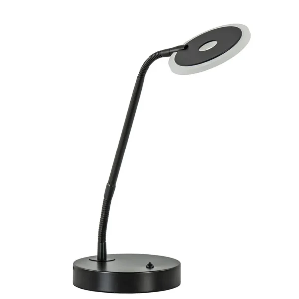 verstelbare_led_tafelbure_0.webp Outlet Straluma Verstelbare LED tafel/bureaulamp mat zwart dimbaar