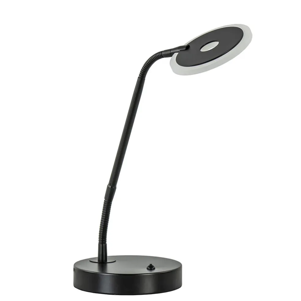 verstelbare_led_tafelbure_0.webp Outlet Straluma Verstelbare LED tafel/bureaulamp mat zwart dimbaar