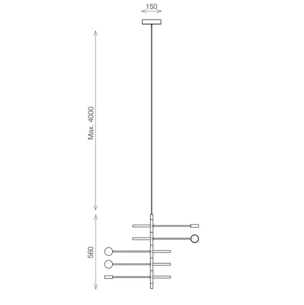 verstelbare_lichts_design_3.webp Best Straluma Verstelbare 5-lichts design hanglamp azuriet blauw