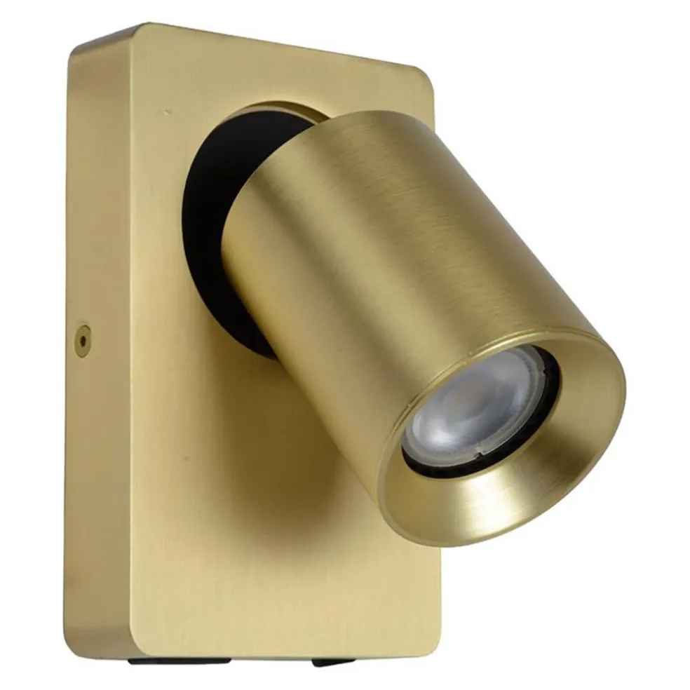 verstelbare_wandlamp_mat__0.webp Cheap Straluma Verstelbare wandlamp mat goud inclusief dimbaar LED en USB