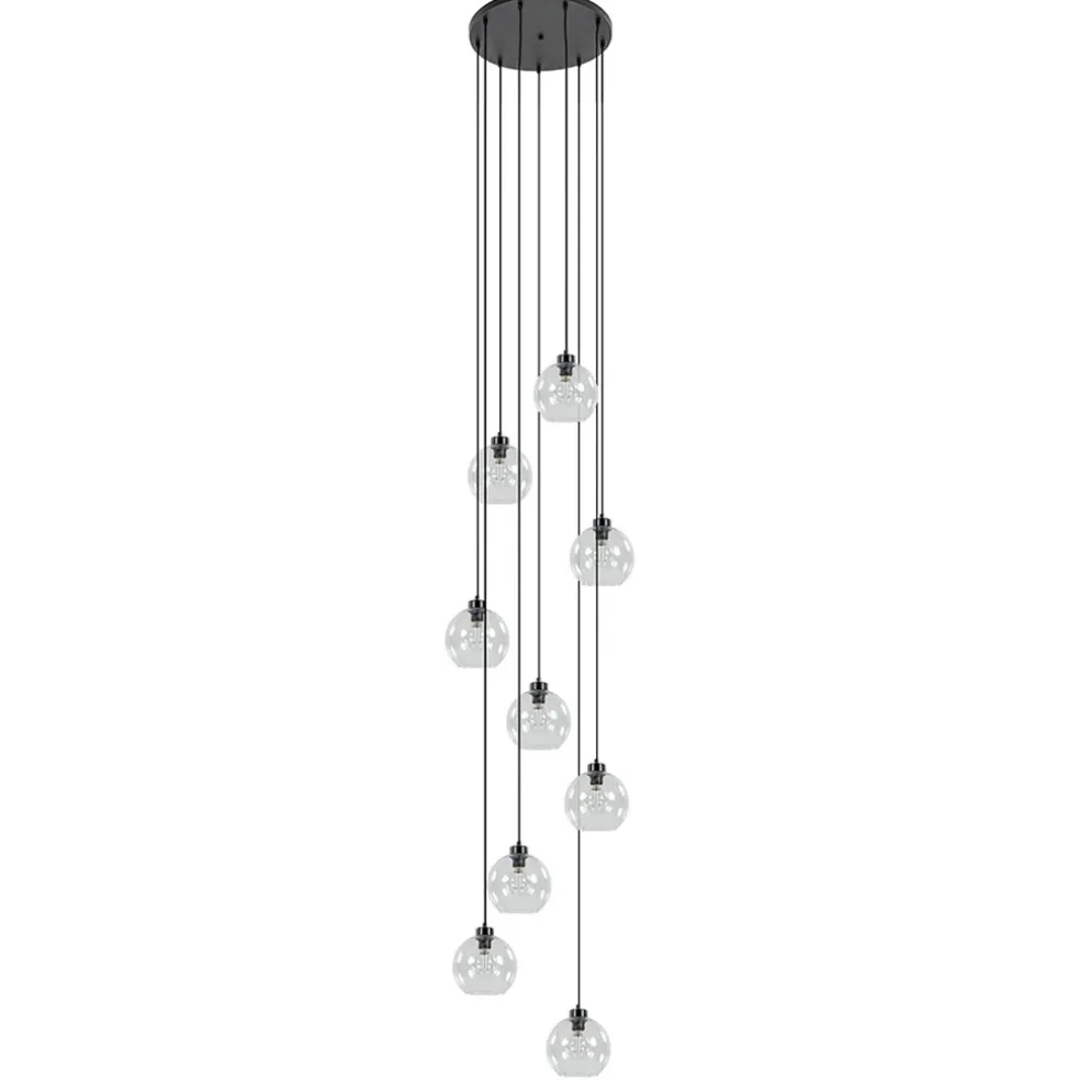 videlamp__multipendel_l_z_0.webp Hot Straluma Videlamp / multipendel 9L zwart helder bolglas