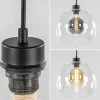 videlamp__multipendel_zwa_3.webp Shop Straluma Videlamp / multipendel zwart met 5 helder glazen bollen