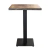 vierkante_bartafel_mangoh_1.webp Best Straluma Vierkante bartafel mangohout 80x80 cm met zwarte poot