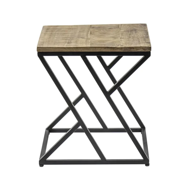 vierkante_bijzettafel_zwa_1.webp New Straluma Vierkante bijzettafel zwart met mango hout