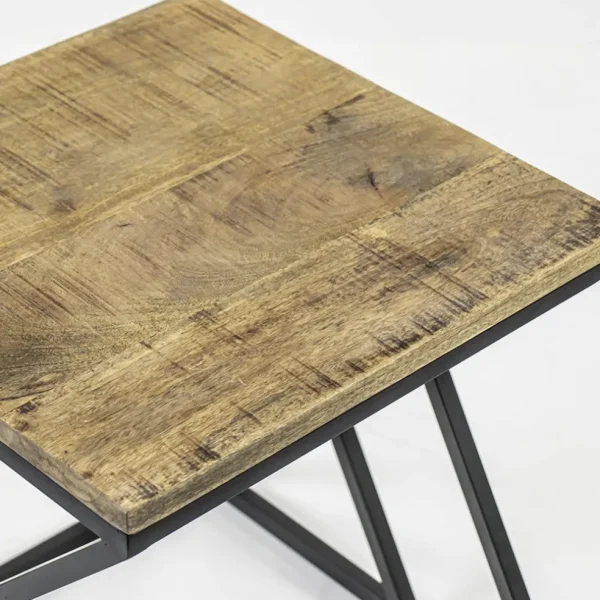 vierkante_bijzettafel_zwa_2.webp New Straluma Vierkante bijzettafel zwart met mango hout