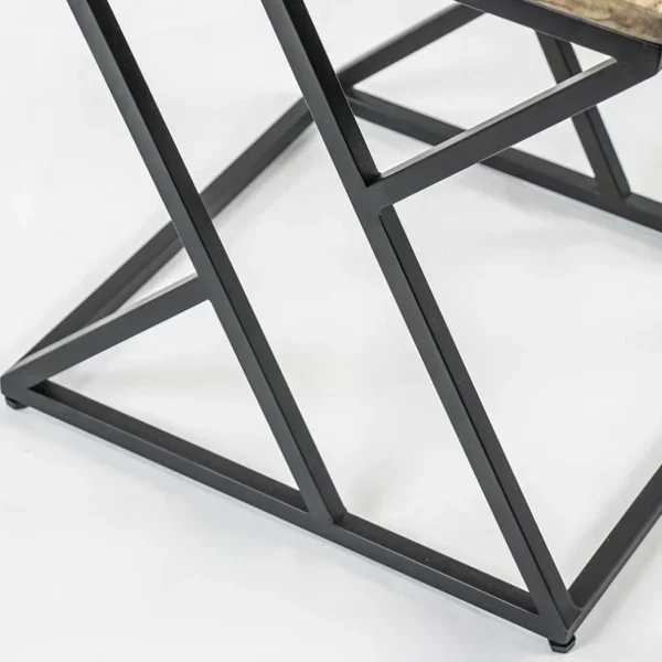 vierkante_bijzettafel_zwa_3.webp New Straluma Vierkante bijzettafel zwart met mango hout