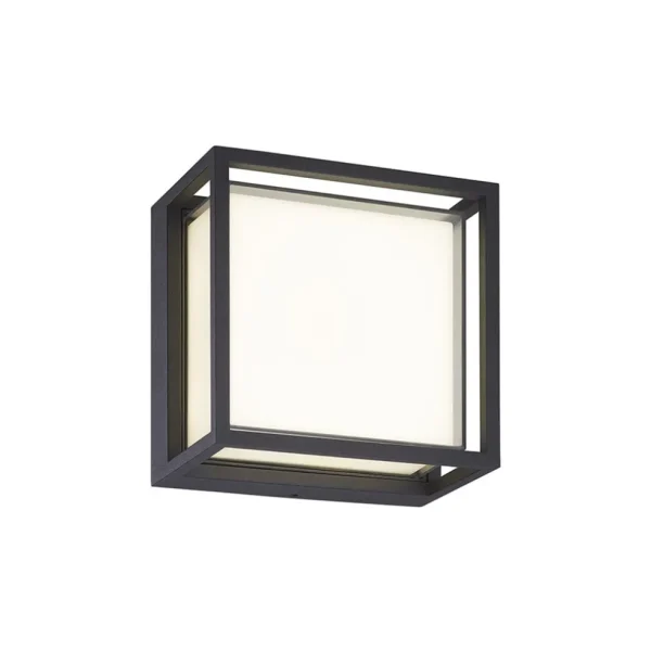 Online Straluma Vierkante LED wandlamp buiten IP65 antraciet