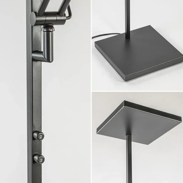 vierkante_uplighter_zwart_2.webp Cheap Straluma Vierkante uplighter zwart met verstelbare leesarm