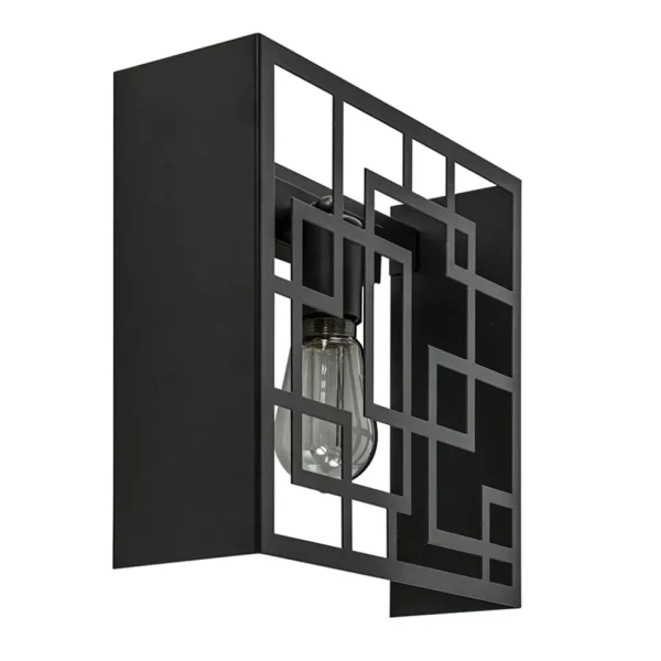 vierkante_wandlamp_zwart__0.webp New Straluma Vierkante wandlamp zwart metaal