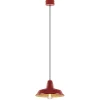 Cheap Straluma Vintage hanglamp rood met wit en zwart snoer