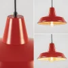 Cheap Straluma Vintage hanglamp rood met wit en zwart snoer
