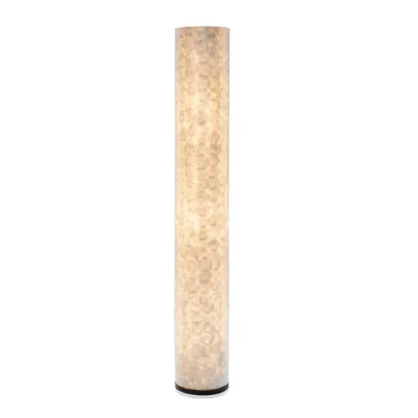 Best Straluma Vloerlamp 150 cm cilinder creme schelpen