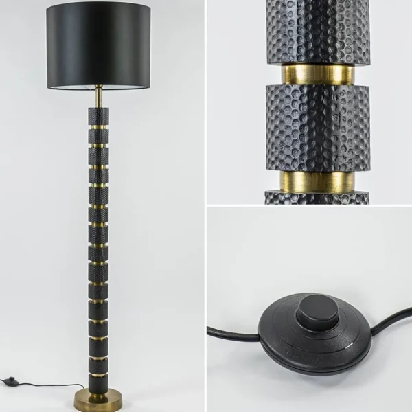 vloerlamp_azoyu_zwartbron_3.webp Cheap Straluma Vloerlamp Azoyu zwart/brons exclusief kap