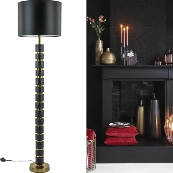 vloerlamp_azoyu_zwartbron_4.webp Cheap Straluma Vloerlamp Azoyu zwart/brons exclusief kap