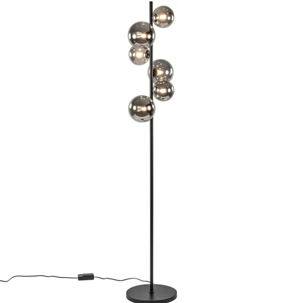 vloerlamp_calcio_l_zwart__1.webp Clearance Straluma Vloerlamp Calcio 6l zwart + smoke glas
