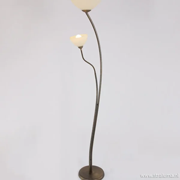 vloerlamp_capri_bronsglas_1.webp Online Straluma Vloerlamp Capri brons/Glas