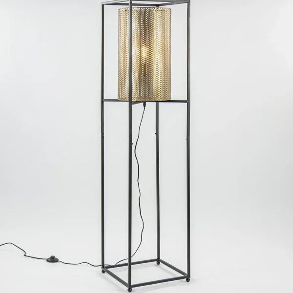 vloerlamp_frame_zwartgoud_1.webp New Straluma Vloerlamp Frame zwart/goud