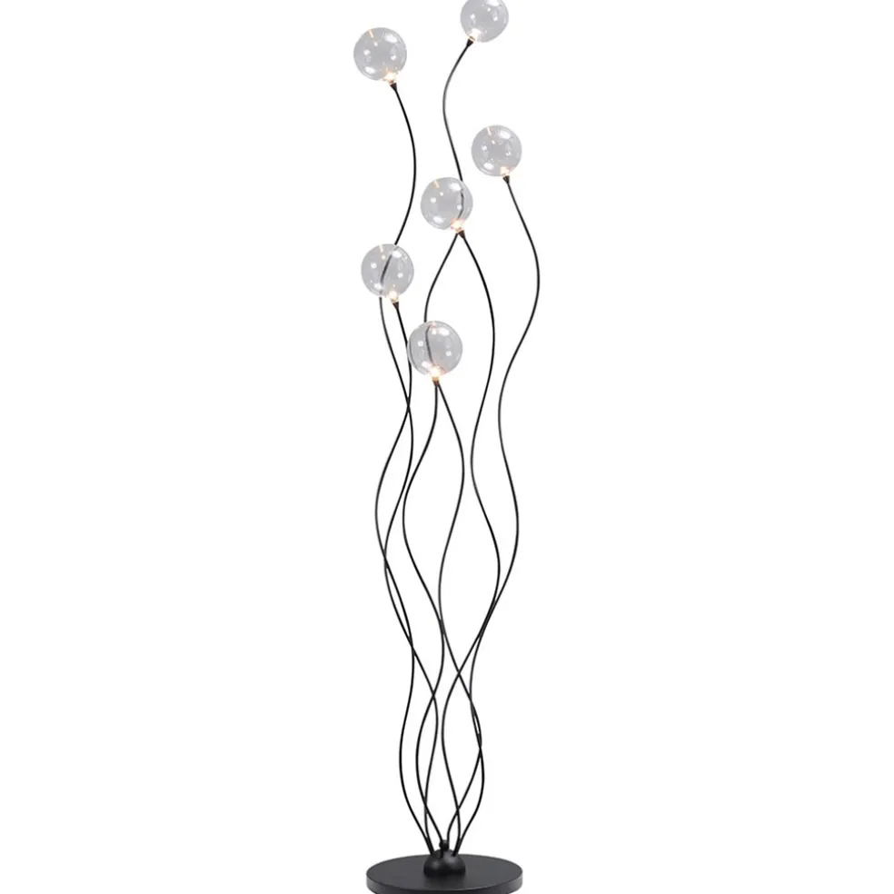 vloerlamp_gio_zwart__bolg_0.webp Sale Straluma Vloerlamp Gio zwart + bolglas helder