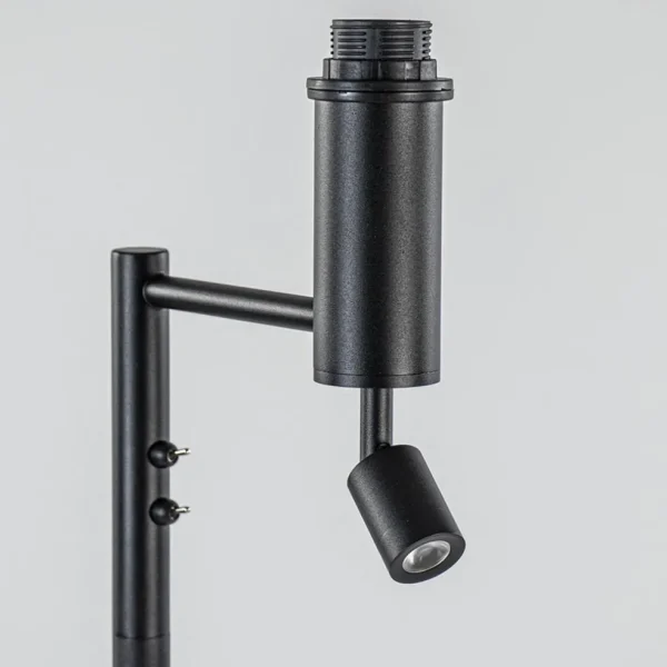 vloerlamp_havana__leesspo_1.webp Online Straluma Vloerlamp Havana + leesspot zwart z/kap