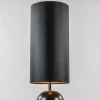 vloerlamp_hotel_chic_zwar_2.webp Sale Straluma Vloerlamp hotel chic zwart met kap zwart/goud