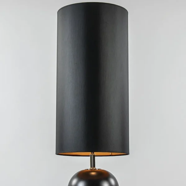 vloerlamp_hotel_chic_zwar_2.webp Sale Straluma Vloerlamp hotel chic zwart met kap zwart/goud