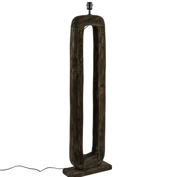 vloerlamp_kelafo_hout_cho_1.webp Online Straluma Vloerlamp Kelafo hout chocolade bruin exclusief kap