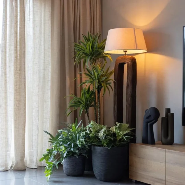 vloerlamp_kelafo_hout_cho_4.webp Online Straluma Vloerlamp Kelafo hout chocolade bruin exclusief kap