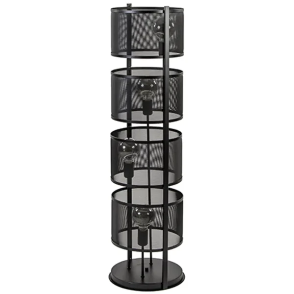 vloerlamp_l_cilinder_gaas_0.webp Discount Straluma Vloerlamp 4L cilinder gaas zwart