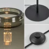 Hot Straluma Vloerlamp Lett zwart/smoke glas