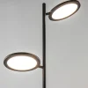 Shop Straluma Vloerlamp 2-lichts zwart inclusief 3-standen dimbaar LED