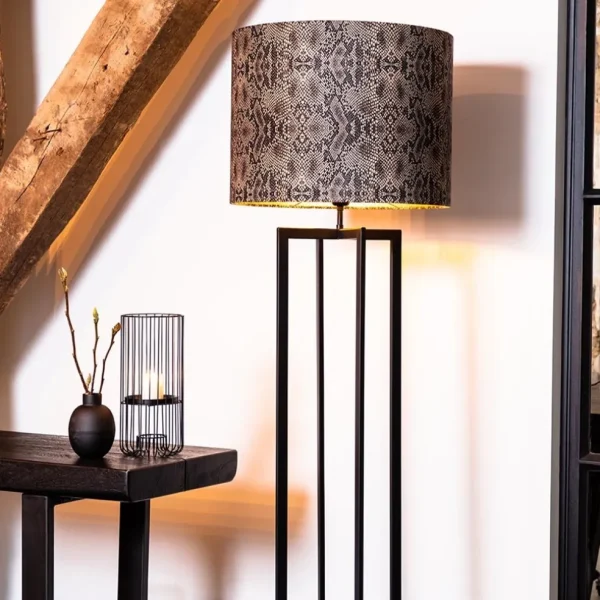 vloerlamp_mace_frame_zwar_4.webp Clearance Straluma Vloerlamp Mace frame zwart exclusief kap