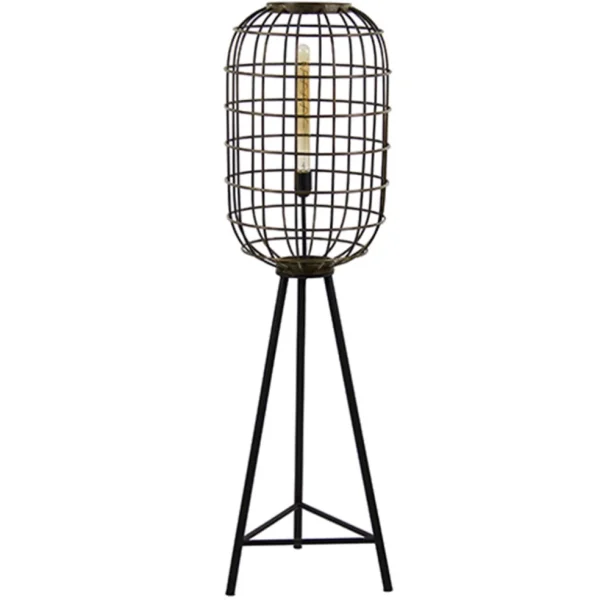 vloerlamp_oudbrons_zwart__0.webp Cheap Straluma Vloerlamp oud-brons zwart kooi