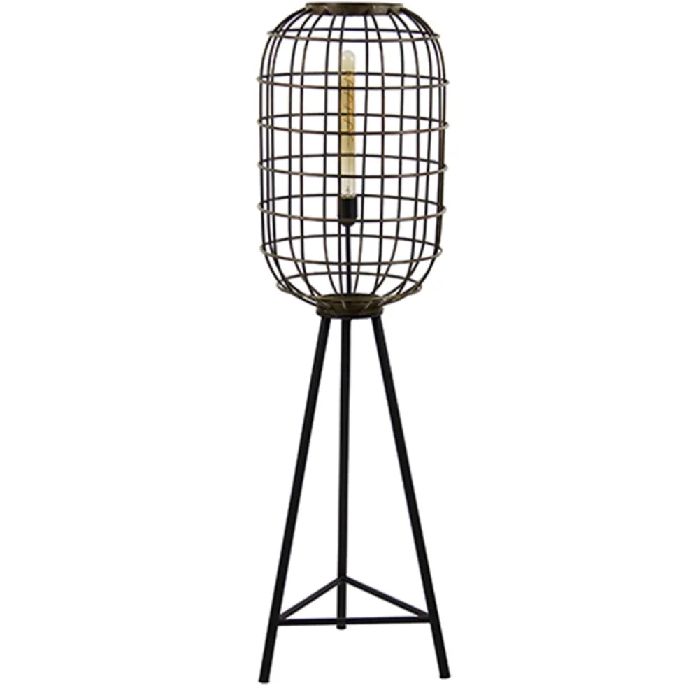 vloerlamp_oudbrons_zwart__0.webp Cheap Straluma Vloerlamp oud-brons zwart kooi
