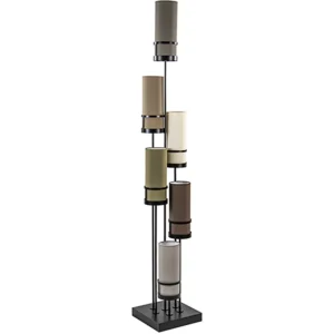 Clearance Straluma Vloerlamp Sixt 6l multicolor bruin