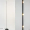 Outlet Straluma Vloerlamp Think pin zwart met pushdimmer