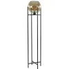 vloerlamp_zwart__amber_gl_0.webp Sale Straluma Vloerlamp zwart + amber glazen bol