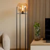 vloerlamp_zwart__amber_gl_4.webp Sale Straluma Vloerlamp zwart + amber glazen bol